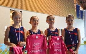 Équipe Poussines 1 championne de zone
Emma - Lila - Léna - Léna