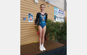 Ambre PEREIRA  championne en Nationale B solo 10 – 11 ans est qualifiée aux Championnats de France à Roanne