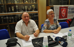 Claude BEYSSEN président départemental et trésorier adjoint régional avec Chantal FAURE la présidente